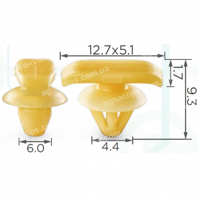 C 1788 Кліпса VW Audi Seat Skoda 1Z0837732A