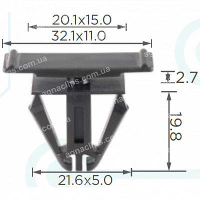 C 1793 Кліпса Chrysler Jeep 6508947AA накладки бампера