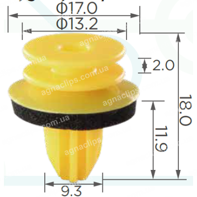 C1795 Кліпса Mercedes A0009918698 0019912698 A0019913298