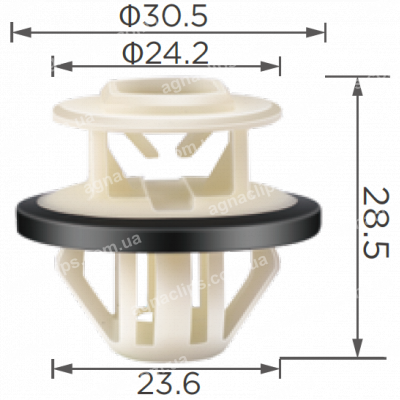 C 1798 Кліпса Mercedes A0009917398 накладки порога