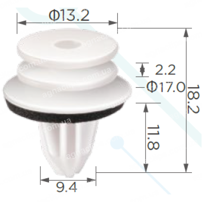 C 1811 Кліпса Mercedes A0009910198 0009910198 4M0827947