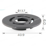 C 1817 Кліпса кріплення килимків Audi Seat Skoda Volkswagen 3C08645239B9