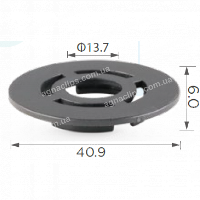 C 1817 Кліпса кріплення килимків Audi Seat Skoda Volkswagen 3C08645239B9