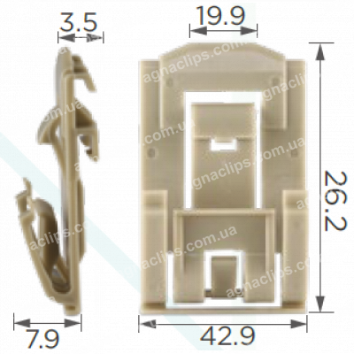 C 1835 Кліпса молдингу GM 11547339