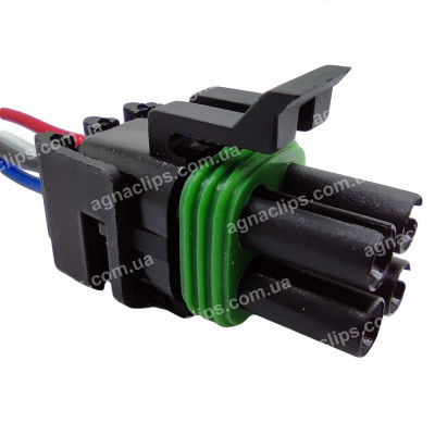 RPU249 Роз'єм бензонасоса, датчика кисню ВАЗ, лямда зонд аналог Delphi 12015798 відп. частина RPU250