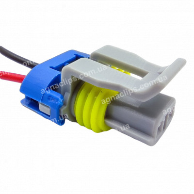 RP177 Роз'єм датчика колінвала, повторювача повороту Калина аналог Delphi 12052644 Metri-Pack Series 150