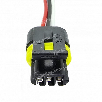 RPK285 Роз'єм датчика швидкості Пріора / Калина, датчика детонації Lanos аналог Delphi 12162182 12162185