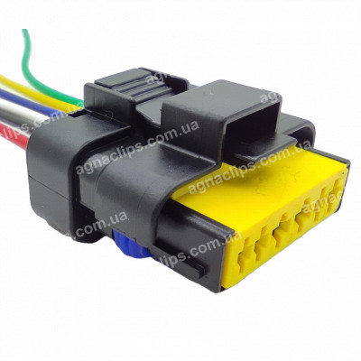 RPU222 Роз'єм 6-контактний ДМРВ (Siemens 20.3855-10) 405 двигуна ГАЗ аналог FCI 211PC062S1049 серії 2.5\3,0мм