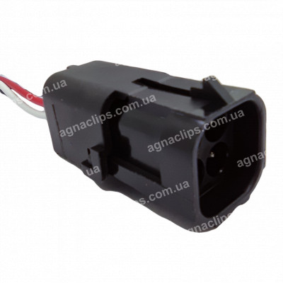 RPU250 Роз'єм бензонасоса, датчика кисню ВАЗ, лямда зонд аналог Delphi 12015024 серії 2,5мм відп. частина RPU249