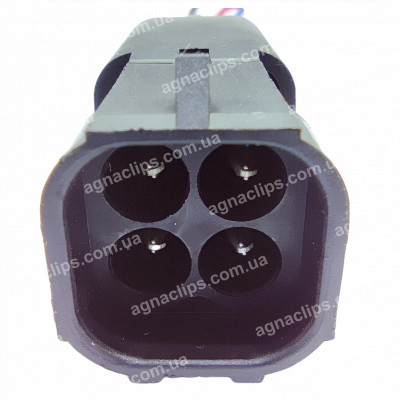 RPU250 Роз'єм бензонасоса, датчика кисню ВАЗ, лямда зонд аналог Delphi 12015024 серії 2,5мм відп. частина RPU249