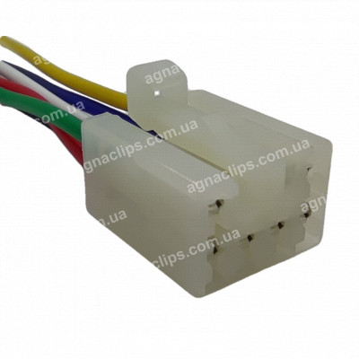 RP294 Роз'єм 6-контактний кнопки гніздової склопідйомника Lanos Aveo аналог KET MG651044 YAZAKI 7123-1360 серії 2,3мм