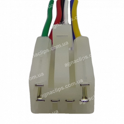 RP294 Роз'єм 6-контактний кнопки гніздової склопідйомника Lanos Aveo аналог KET MG651044 YAZAKI 7123-1360 серії 2,3мм