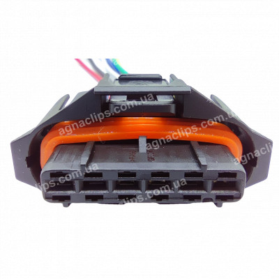 RP319 Роз'єм 6-контактний серії 3,5 мм аналог TE 936394-2 для педалі акселератора Fiat, Alfa, Hyundai, Kia, Smart, Lada