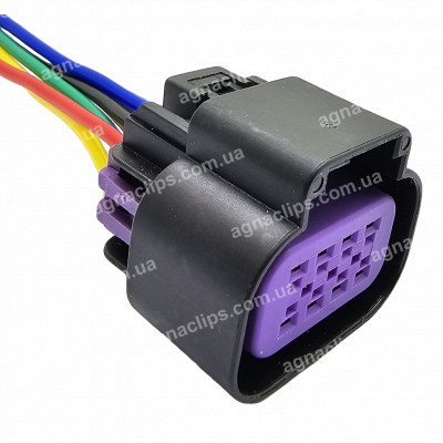 RP334 Роз'єм гніздової серії 1,5 мм до ел. приводу та ДПДЗ для двиг. з ел. педаллю акселерат. (8 клап.) аналог Delphi 15326835