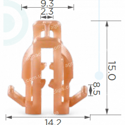 C 1567 Кліпса Toyota Suzuki Nissan