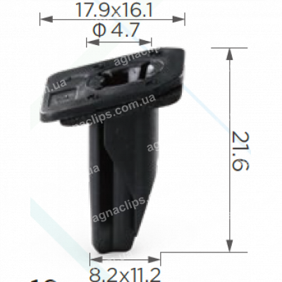 C 1610 Кліпса Toyota Lexus 5219722020 кріплення бампера