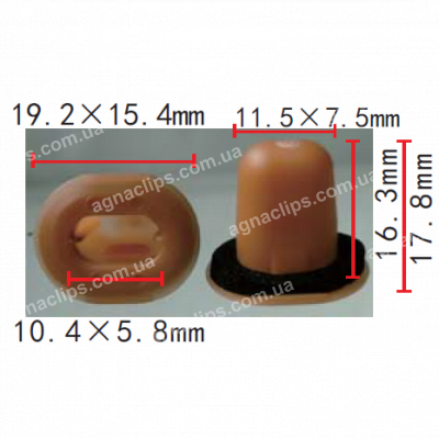 C 1623 Кліпса Infiniti Nissan Renault 7688201G10 265572U001 кріплення заднього ліхтаря