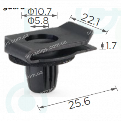 C 1639 Кліпса Toyota 9018906060 молдингу порога