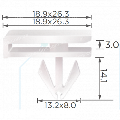 C 1680 Кліпса Chevrolet GM 22603384 11589176 молдингу