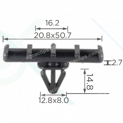 C 1682 Кліпса Ford F4ZZ6310182A кріплення молдингу