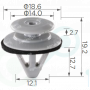 C 1701 Кліпса Mazda Toyota Suzuki Subaru Nissan Mitsubishi Honda Ford Daihatsu TD1251SJ3A