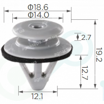 C 1701 Кліпса Mazda Toyota Suzuki Subaru Nissan Mitsubishi Honda Ford Daihatsu TD1251SJ3A