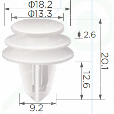 C 1705 Кліпса Nissan Inniti Toyota Honda Suzuki Hyundai KIa Renault Subaru Datsun 155330001