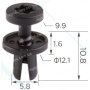 C 1711 Кліпса VW Audi Mercedes Citroen Peugeot Fiat Alfa Lancia Lada 7L6868307 7703072236 A0009916640 6555LE 9699542280 8Z0857784