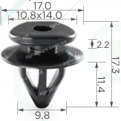 C 1717 Кліпса Subaru 909130088 90913010