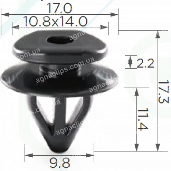 C 1717 Кліпса Subaru 909130088 90913010