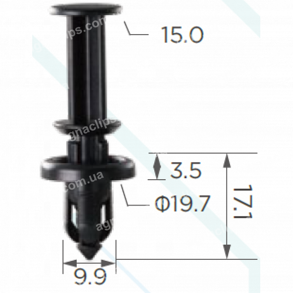 C 1737 Кліпса Honda 91503SHJA01