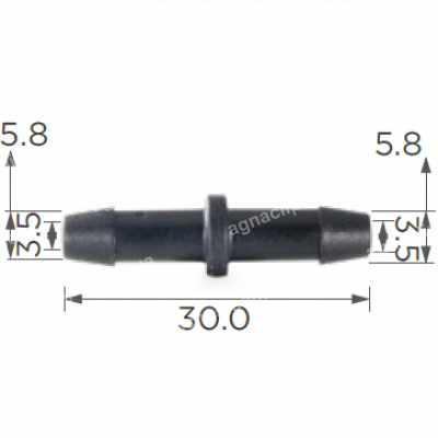 C 1751 З'єднувач (двійник) Ford 5.2x5.2x28.0mm