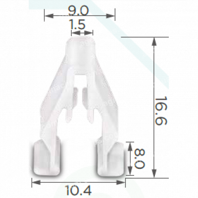 C 1778 Кліпса Honda 90666SDAA01