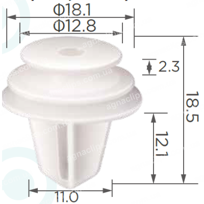 C 1796 Кліпси Hyundai Kia Opel Renault Suzuki Hummer Chevrolet GM Chery Daewoo ЗАЗ 8231538000 833152S000
