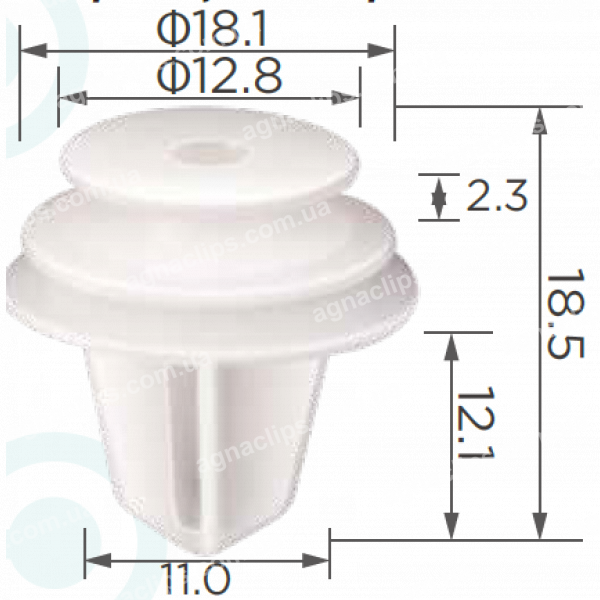 C 1796 Кліпси Hyundai Kia Opel Renault Suzuki Hummer Chevrolet GM Chery Daewoo ЗАЗ 8231538000 833152S000