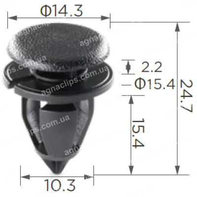 C1819 Кліпса Renault GM Nissan Opel 7703077434