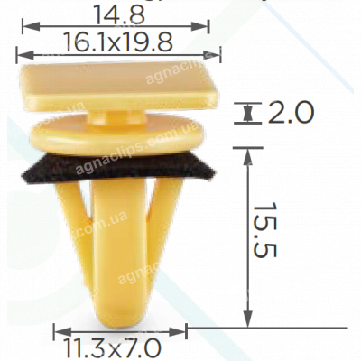C 1828 Кліпса Hyundai Kia 877564A000 молдингу