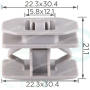 C 1839 Кліпса Ford Lincoln 6G1Z5410182A молдингу порога