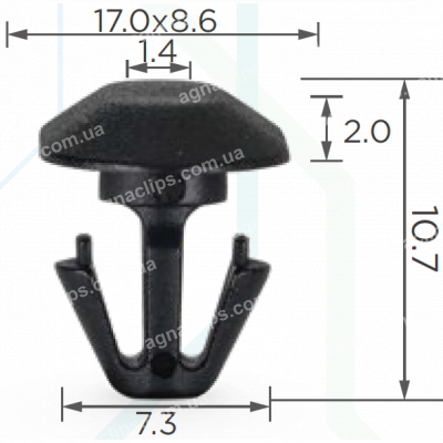 C 1845 Кліпса Peugeot Renault Citroen Ford 6990E0 7701044547
