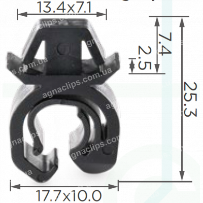 C 1847 Утримувач упору капота Opel / GM 1180216 / 90246867