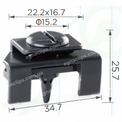 C 1856 Кліпса Toyota Lexus 5387928010 538790R010 з фіксатором