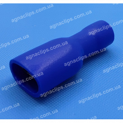 FDFD 2-250 Клема 6,3 мм. гніздова (мама) у повній ізоляції синя