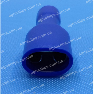 FDFD 2-250 Клема 6,3 мм. гніздова (мама) у повній ізоляції синя