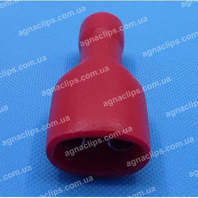 FDFD 1,25-250 Клема 6,3 мм. гніздова (мама) у повній ізоляції червона