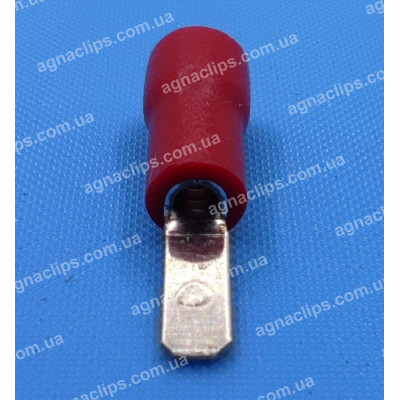 MDD 1,25-110(5) Клема 2,8 мм. штирьова (тато) в ізоляції червона