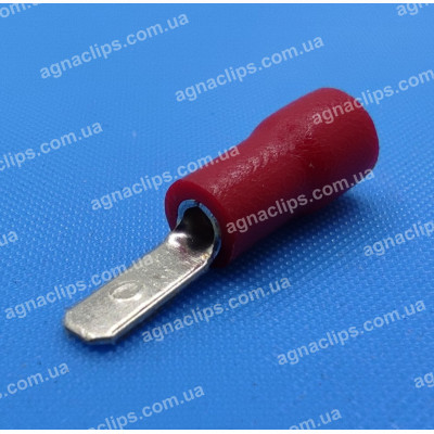 MDD 1,25-110(5) Клема 2,8 мм. штирьова (тато) в ізоляції червона