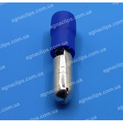 MPD 2-156 Клема Ø 4 мм. штирьова (тато) в ізоляції синя (на сигналізацію)