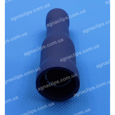 FRD 2-156 Клема Ø 4 мм. гніздова (мама) у повній ізоляції синя (на сигналізацію)