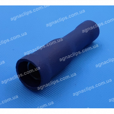 FRD 2-156 Клема Ø 4 мм. гніздова (мама) у повній ізоляції синя (на сигналізацію)