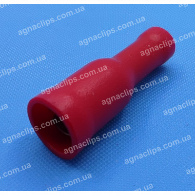 FRD 1,25-156 Клема Ø 4 мм. гніздова (мама) у повній ізоляції червона (на сигналізацію)